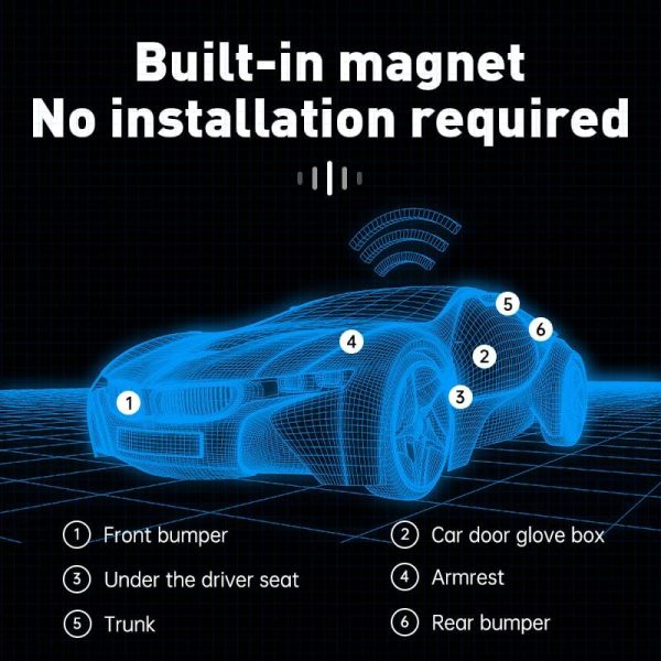 Mini GPS Tracker for Vehicles - Magnetic Real-Time GPS Tracker, No Monthly Fee, Full USA Coverage, Hidden Car Locator Tracking Device for Vehicles, Kids, Elderly, and Assets,Discreet Security Solution - Image 4