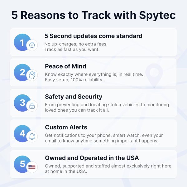 Spytec GPS Mini GPS Smart Tracker for Vehicles, Cars, Trucks, Loved Ones, GPS Tracker Device for Kids & Weatherproof Magnetic Case, Unlimited Updates, Real-Time GPS Tracking, USA Made Tech - Image 3